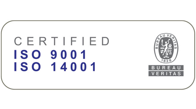 ISO 9001 ISO 14001 logo
