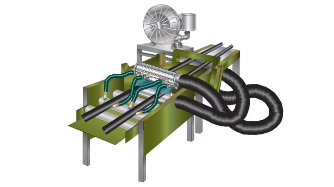 drying system for tire manufacturing