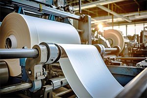 roll of paper at paper mill