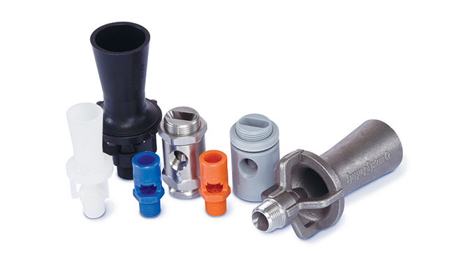 nozzles and eductors for water treatment operations in data centers