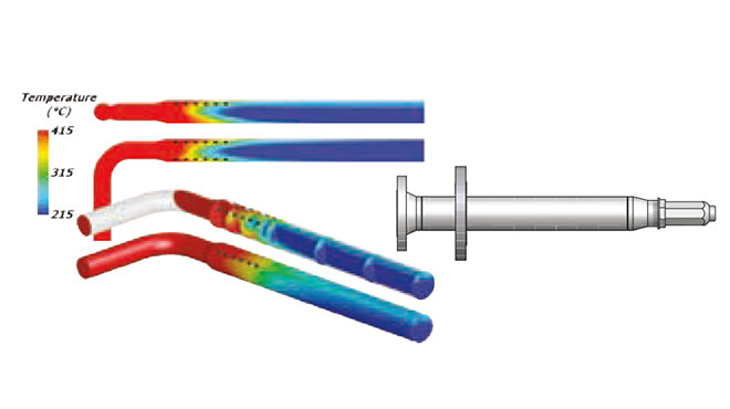 Gas cooling injetors for ethylene plant