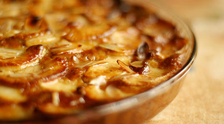 Apfelkuchen glasiert