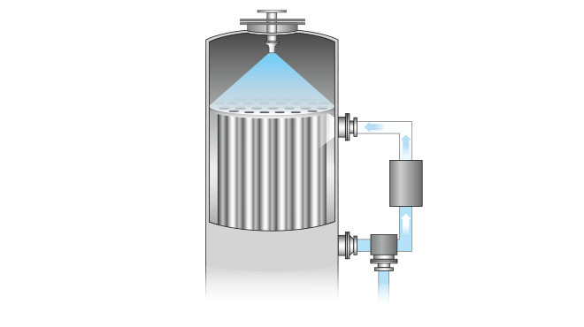 Anwendung für transparente Tankreinigung