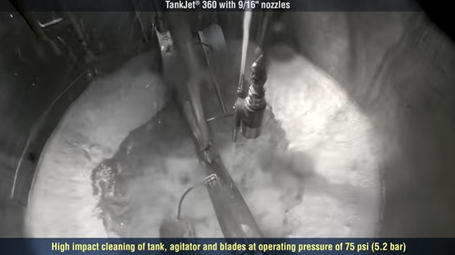 TankJet 360 High Impact Reinigung im Mischtank