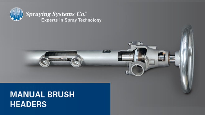 manual brush header from Spraying Systems Co.