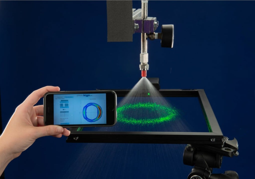 Spray analysis measuring app
