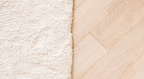 swatch of carpet next to wood floor