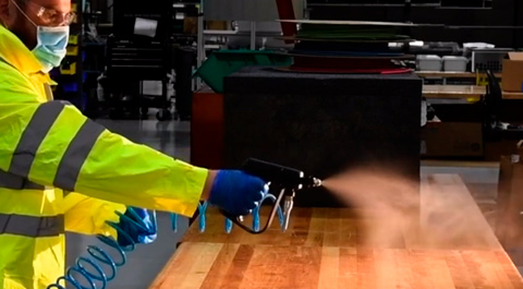 FogJet FDS-MPT2 Mobile Mist Sprayer in Action