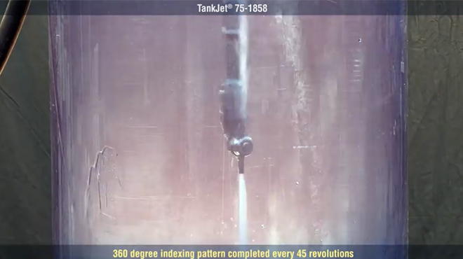 TankJet 75 Tank Cleaning spraying