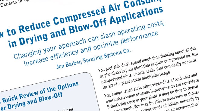 How to Reduce Compressed Air Consumption in Drying Blow-Off Applications whitepaper
