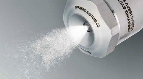 SprayDry nozzle spraying