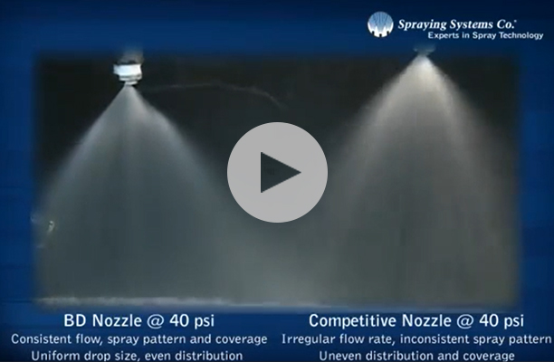 Underground Mining Nozzle Comparison Video
