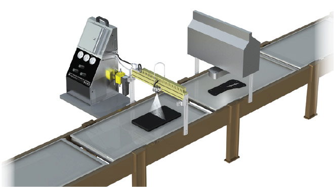 Lubrication system for foam parts
