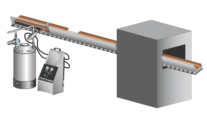 Hardwood spraying application