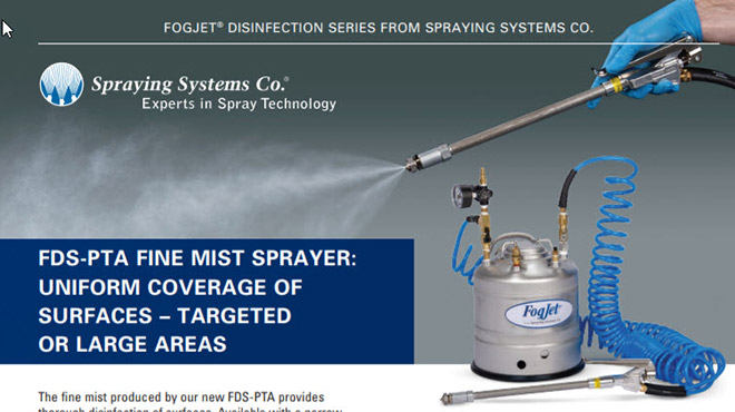 B764 FDS-PTA Fine Mist Sprayer