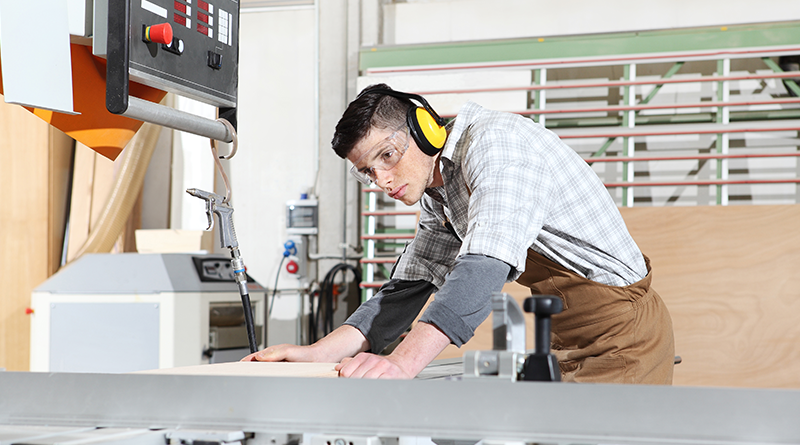 Wood processing worker