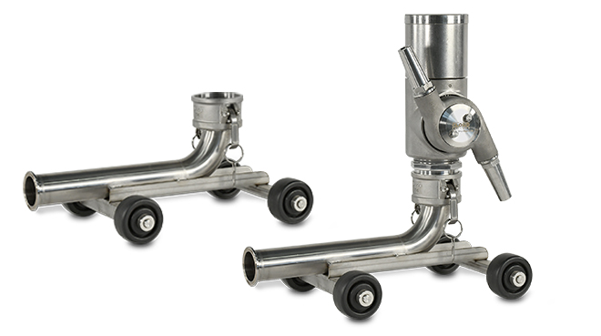 mobile wheeled cart for the Cloud-Sellers 360 tank cleaning nozzle