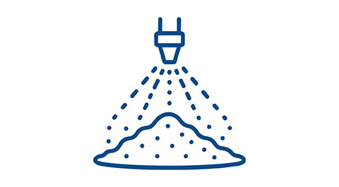 icon of a spray drying nozzle