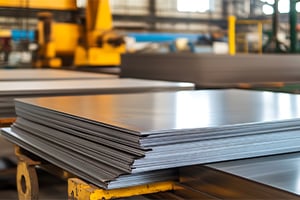 stack of steel sheets