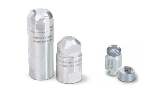 SB SprayDry nozzle body with a slotted-core and orifice