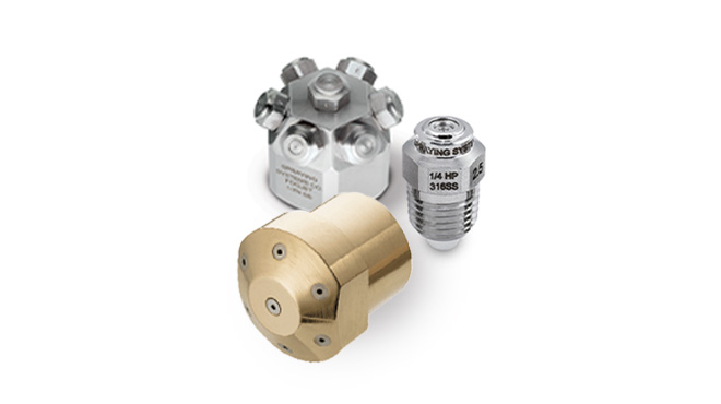 hydraulic atomizing and cluster spray nozzles