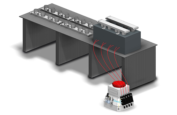 Lubrication system for car manufacturing drawing
