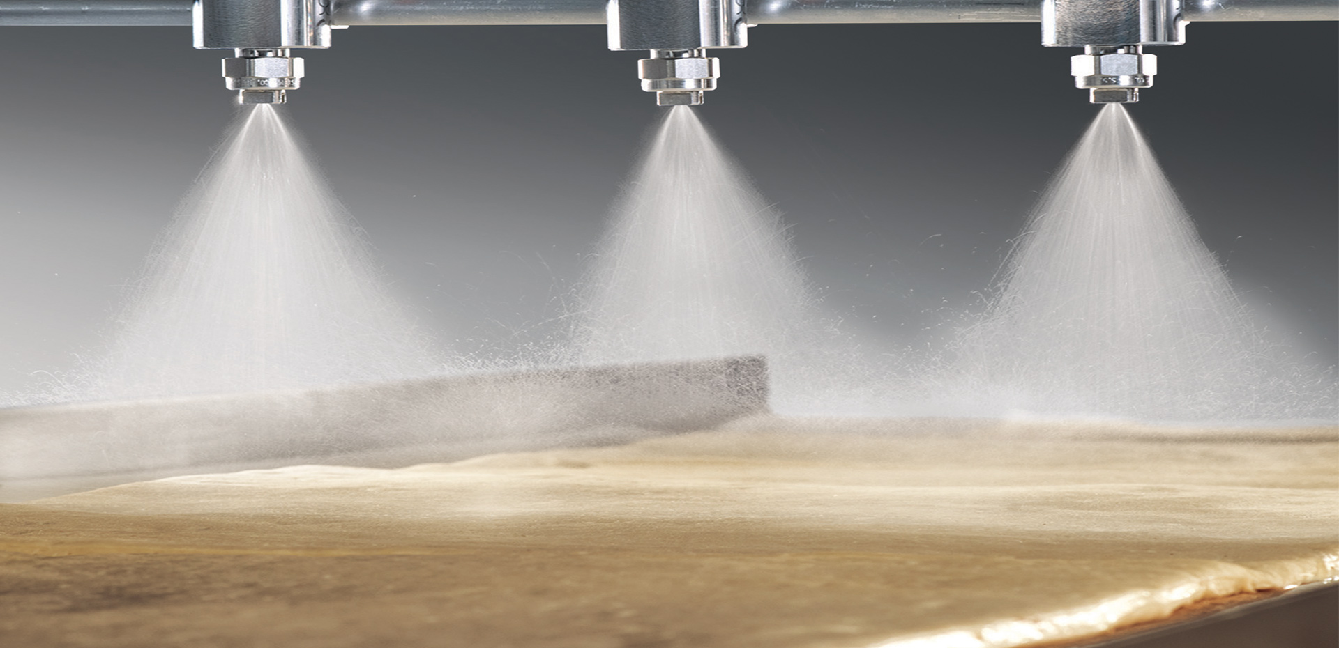 Header moistening dough