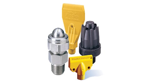 Industrial nozzles for compressed air blowing