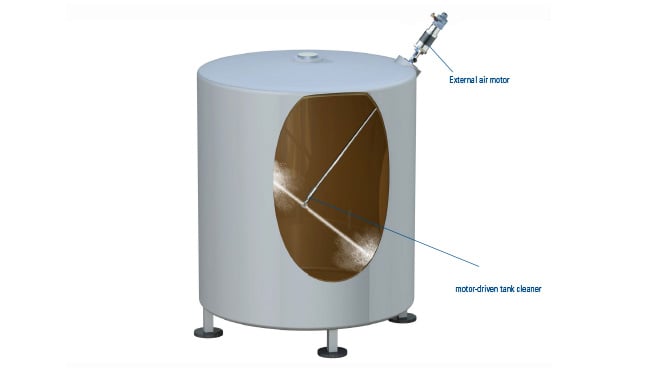Cleaning tank application drawing