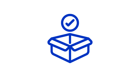 icon of an open box