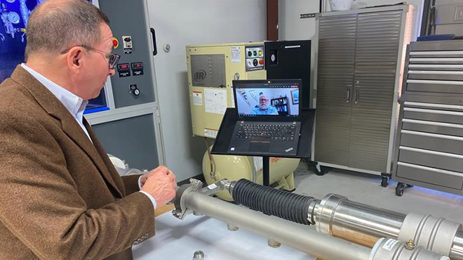 video chat with sales rep and customer