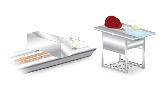 Spray application to extend shelf life of meat products