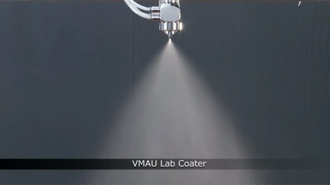 54200 VMAU Lab Coater Nozzle Spraying