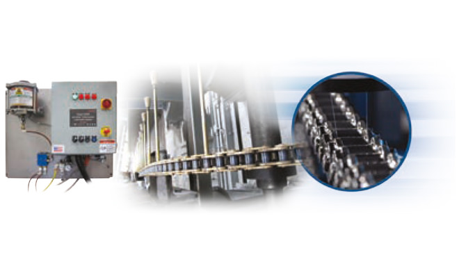 Sistema de lubricación de cadenas