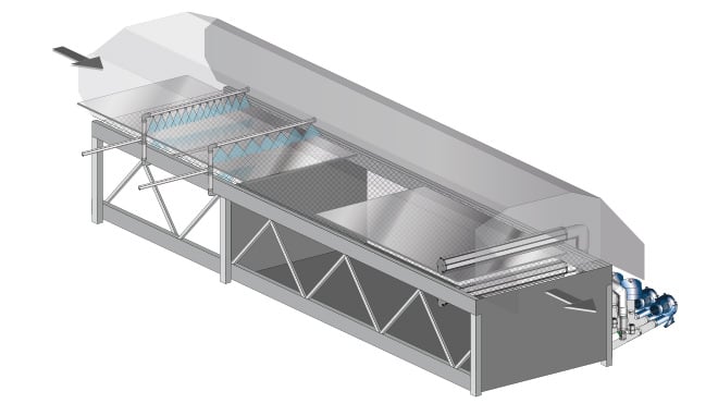 application drawing of a washing header