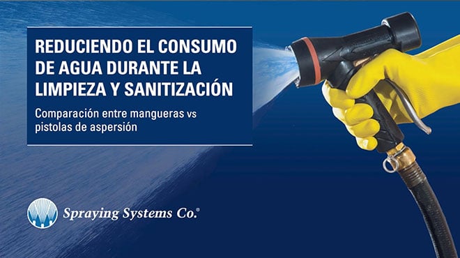 Cómo reducir el consumo de agua durante la limpieza y la desinfección