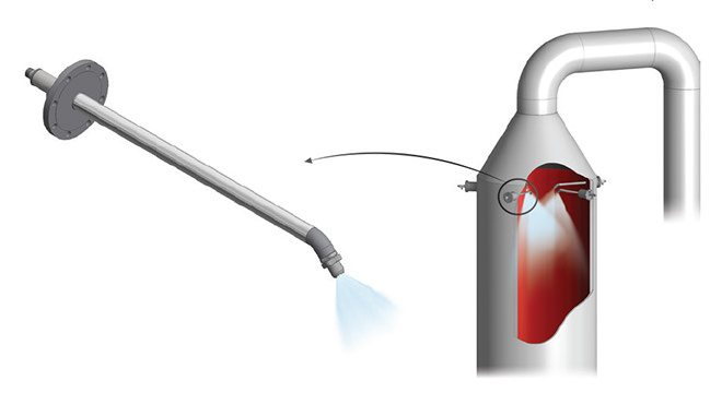 aplicación de enfriamiento de gas