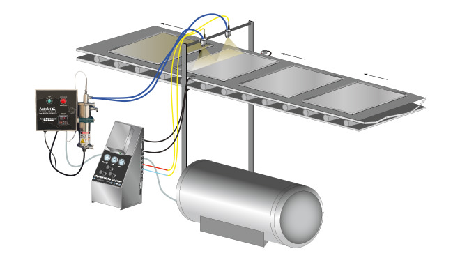 account in-line heated spray system