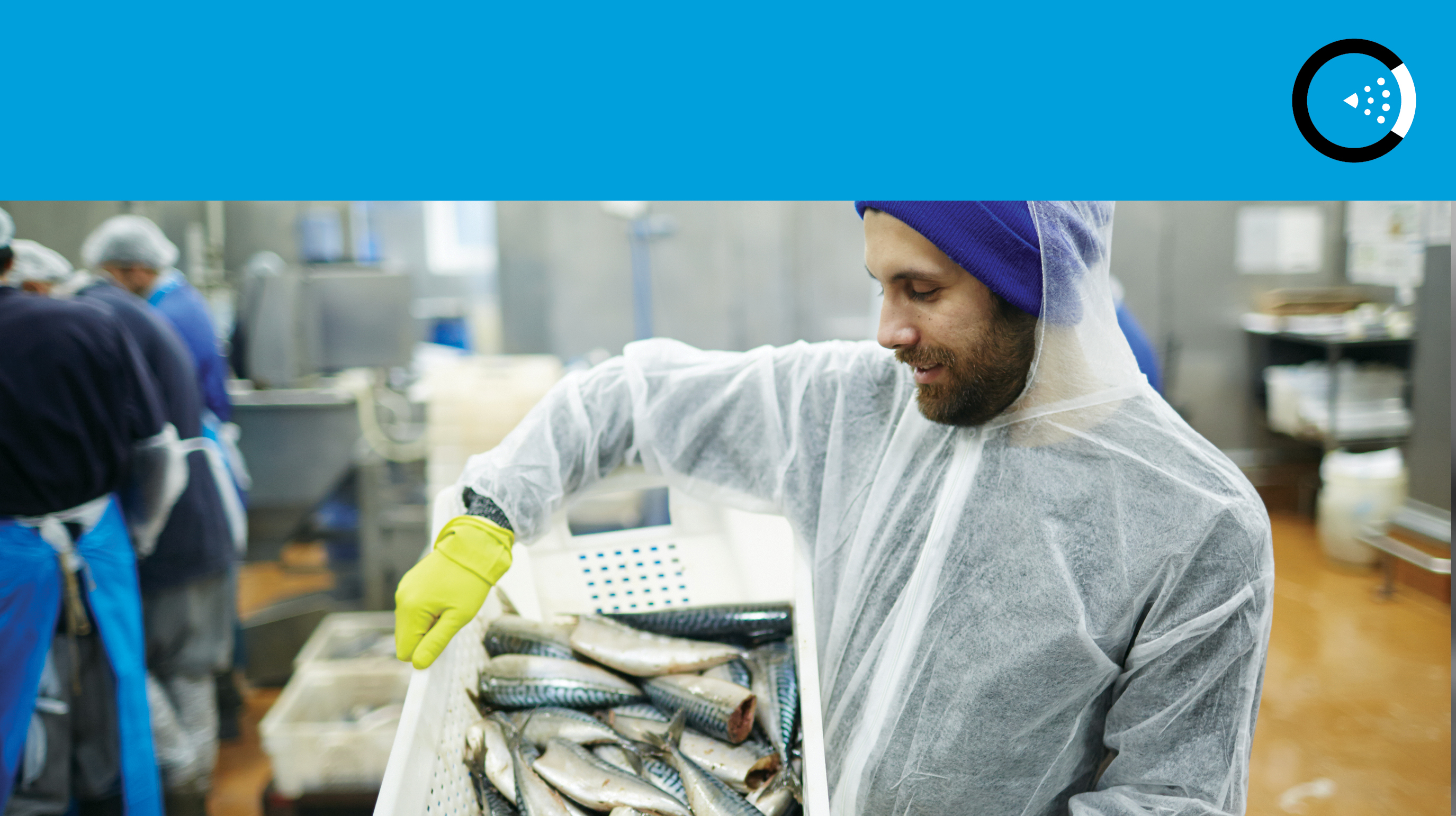 man carrying a basket of fish