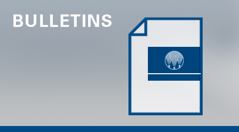 icono de boletín azul y blanco con el logotipo de Spraying Systems Co.