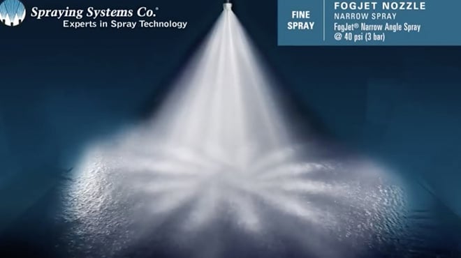 FogJet FF Patrón de Pulverización de Ángulo Estrecho