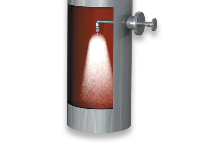 Lavado del agua del fraccionador principal de la FCCU