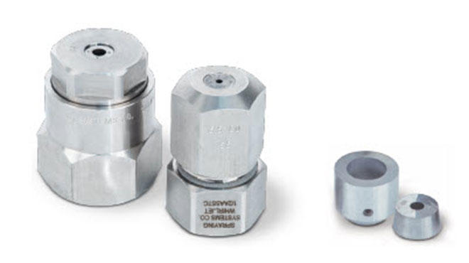 WhirlJet SprayDry nozzle body with a whirlchamber and orifice