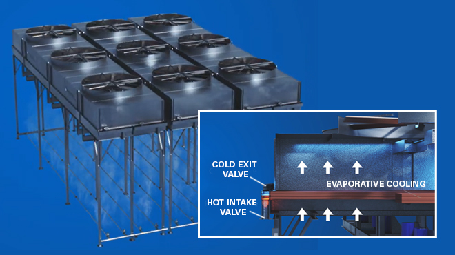 evaporative cooling application