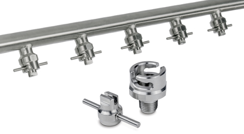 lightning lock nozzles and manifold