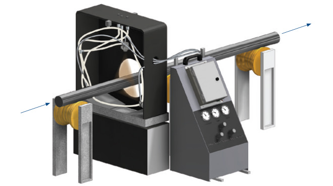application de pulvérisation pour la fabrication de barres d'acier