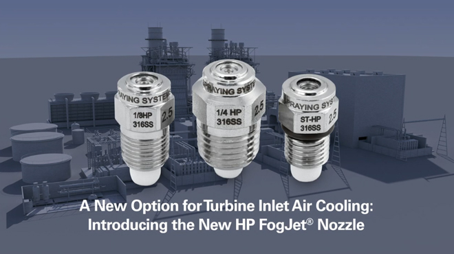 HP FogJet spray nozzles