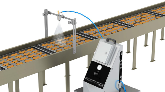 Dessin de pulvérisation sur les biscuits