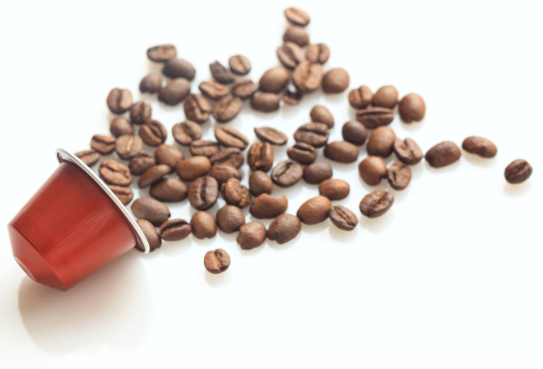 Tampons et grains de café