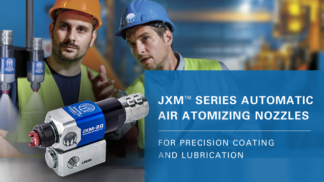 JXM series automatic air atomizing nozzles bulletin cover